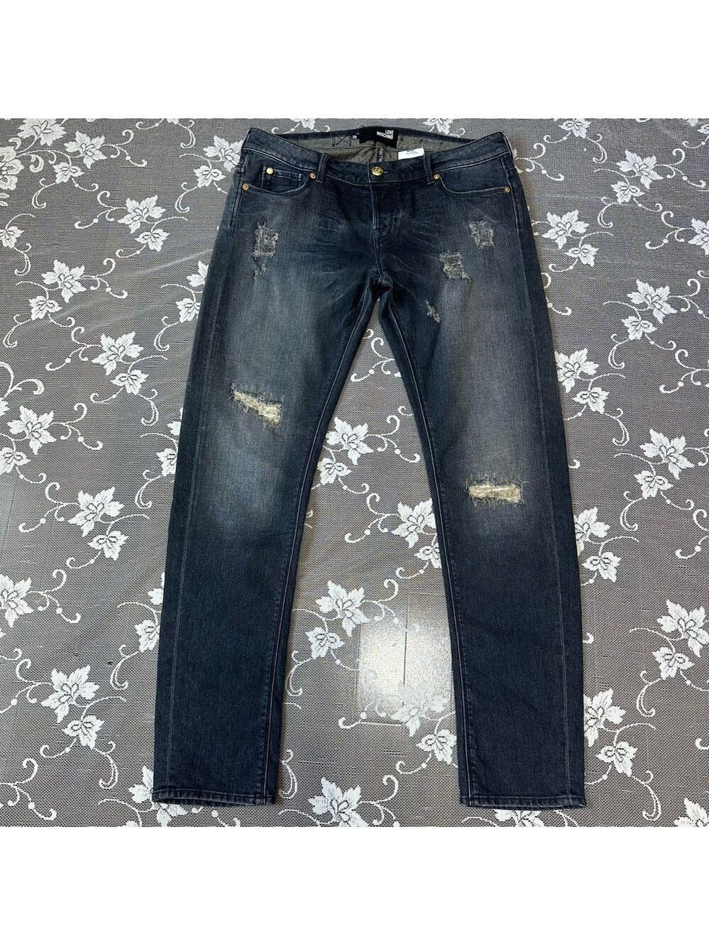 Love Moschino Blue Distressed Jeans